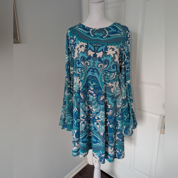 DB by Dress Barn Tops - Pucci-Inspired Flowing Shirt Dress